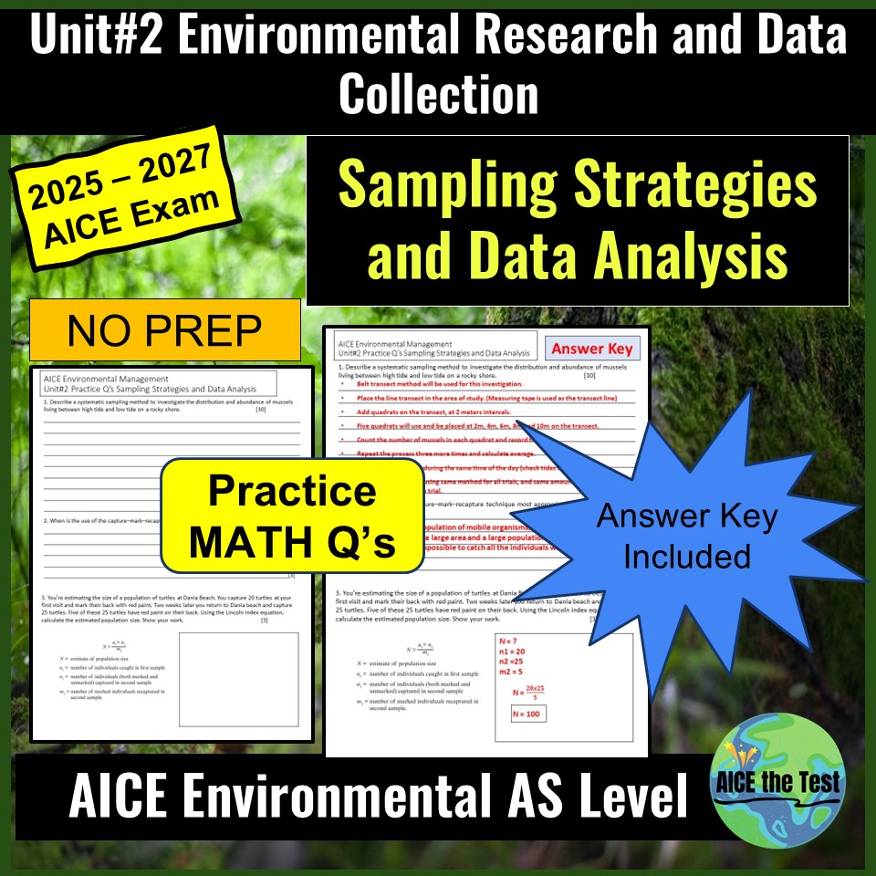 AICE Environmental Management Unit 2 Sampling Strategies and Data ...